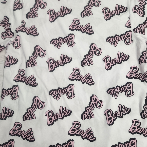 Official Barbie Hybrid Apparel Women's Crop Top Size 2X White and Pink - Picture 5 of 6